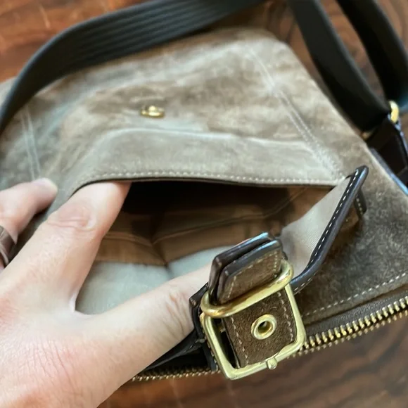 Coach Suede Crossbody Bag - Picture 5 of 7